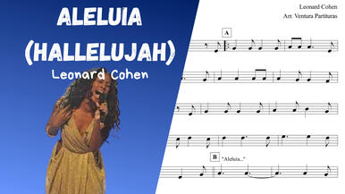 🎼 Partitura: Aleluia (Hallelujah) - Leonard Cohen | Violino ou Flauta