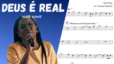 🎼 Partitura: Deus é Real (Nair Nany) | Violino ou Flauta